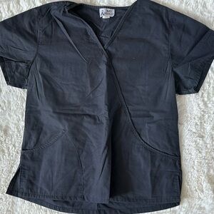 V Neck Scrub Top with pockets